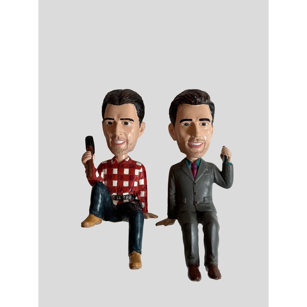 Property Brothers HGTV Drew & Jonathan Scott Shelf Sitter Bobblehead Set 6.5"